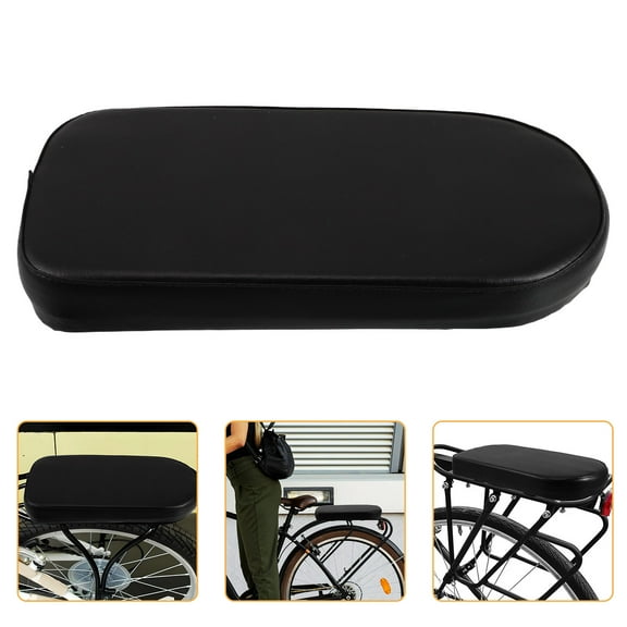LABELEPH Bicycle Rear Seat Cushion 1Set Breathable and Anti-Slip for Mountain Biking in Black