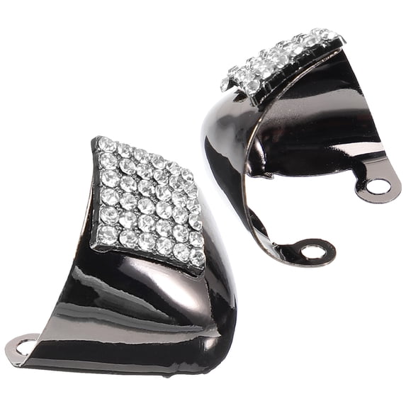LABELEPH Boot Guard Toe Protector 1 Pair Alloy High Heel Caps For Shoes Decoration 3x2.9In
