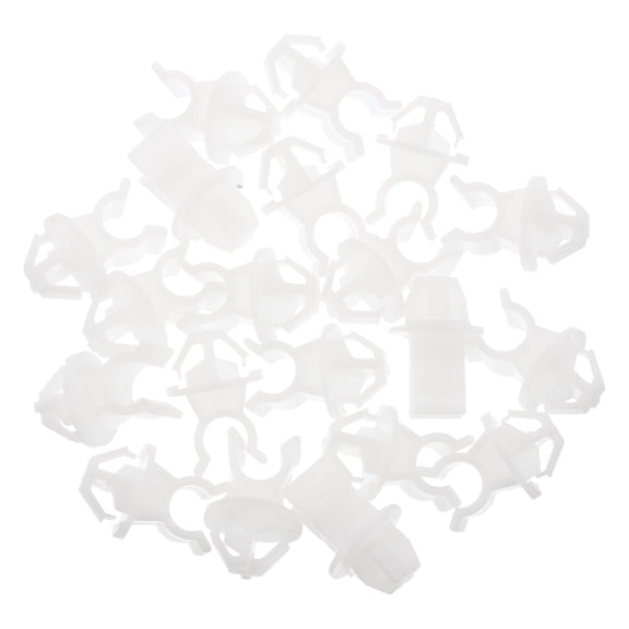 LABELEPH Car Hood Prop Rod Holder Clips 20Pcs in White Plastic for Display