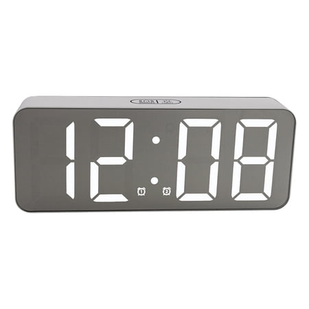 LABELEPH Electric Alarm Clock White 1Pcs 5.5In For Bedroom