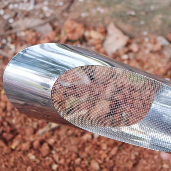 LABELEPH Stainless Steel Garden Shovel for Digging Soil Sifter with Ergonomic Handle 1 Piece