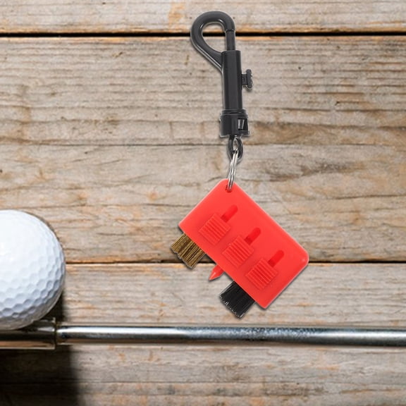 LABELEPH Golf Club Brush 1Set Red ABS Retractable for Cleaning and Maintaining Clubs Design