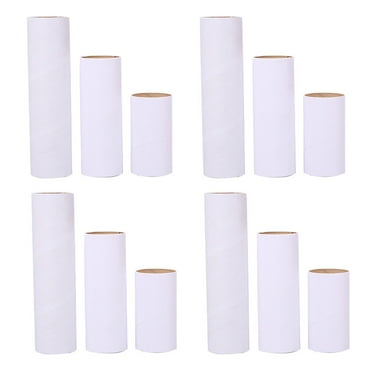 Tineasur Paper Craft Supplies Craft Rolls White 12Pcs 3.9In Across