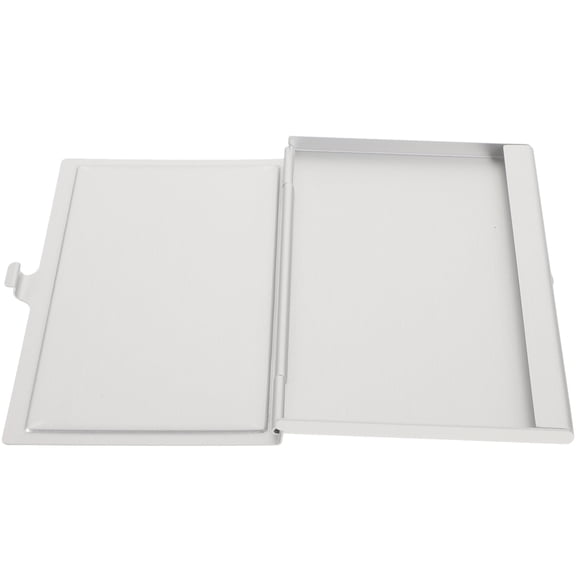 LABELEPH Rectangular Business Card Box in Silver Aluminum for Corporate present 3.6x2.2in 1Set