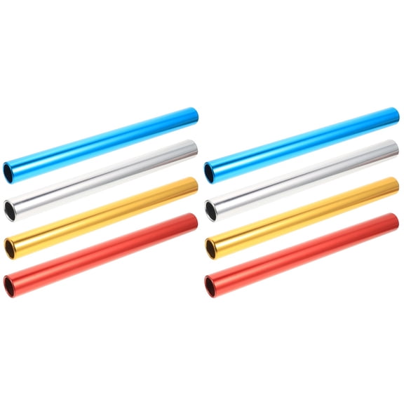 LABELEPH Relay Aluminum Alloy Sports Accessory Athletics Race 8Pcs 11.8X1.1X1.1In