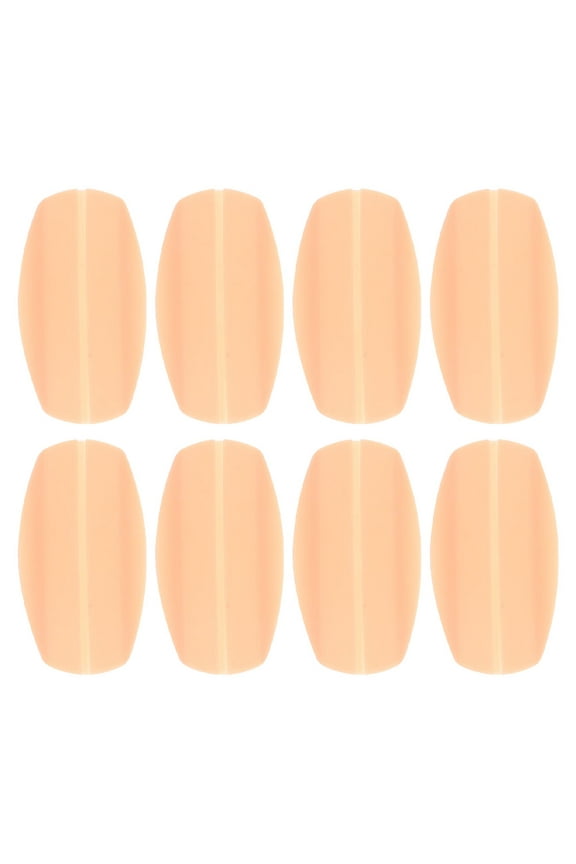 Tineasur Non- Silicone Shoulder Pads Khaki for Bra Use, Prevent Indentation, 4 Pairs Comfortable and