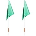 thumbnail image 1 of Tineasur Green Fiberglass Bike Flag Pole Set - , Wear-Resistant Safety Flag for and Outdoor Use, 1 of 6