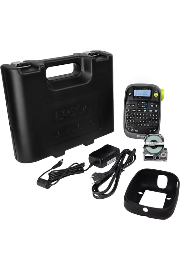 LW-PX300VP Industrial Label Maker Complete Kit - with Accessories, Sticker Labels, Magnetic Tape Compatible, Only Uses 203 & 205 Shrink Tube Tapes, Portable Handheld Printer