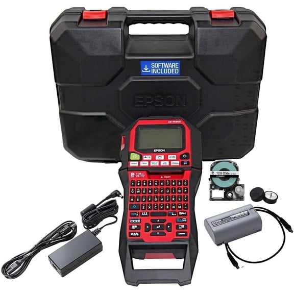 Epson LABELWORKS LW-PX900PCD Industrial Label Maker Kit with Accessories - Portable Printer, All PX Tape Types