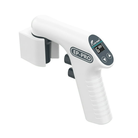 LABFISH LAB Electronic Pipettors Pump Pipette Controller for Lab|0.1~100ml Range|LCD Display|6 Speeds|Dual Modes of Gravity Drainage and Power Drainage|8h Rechargeable Lithium Battery