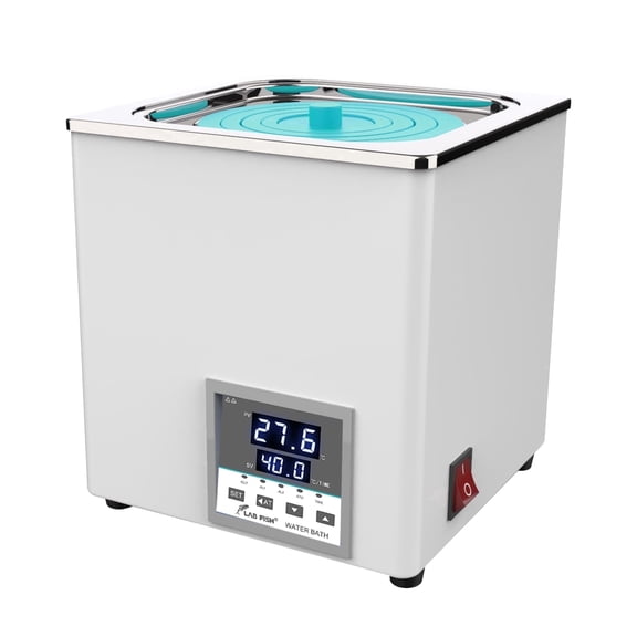 LABFISH Lab Digital Water Bath 3L Capacity Thermostatic Heater Laboratory Heating Devices Stainless Steel Liner with Selectable Openings for Experiment 1 Opening