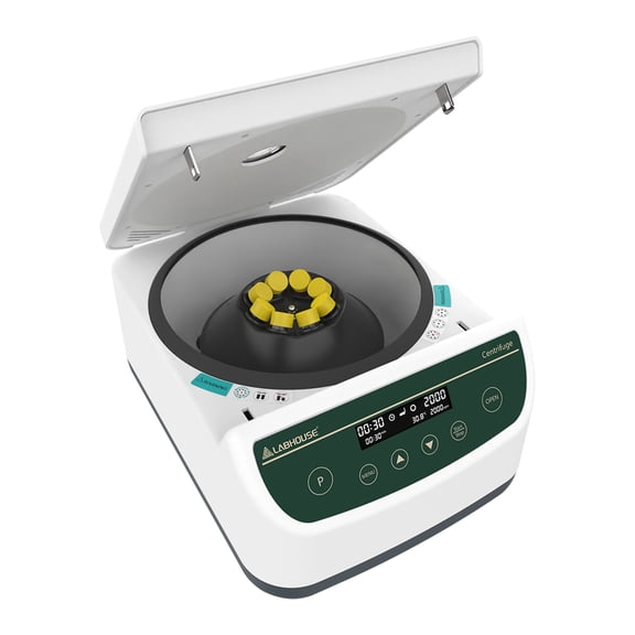 LABHOUSE Centrifuge Machine PRP PRF 2ml-5ml/10ml/15mlx8, Digital Speed 500-4000rpm 1967xg RCF Benchtop Centrifuge with 9-Program Storage & Timer 30sec-99min for Labs Use
