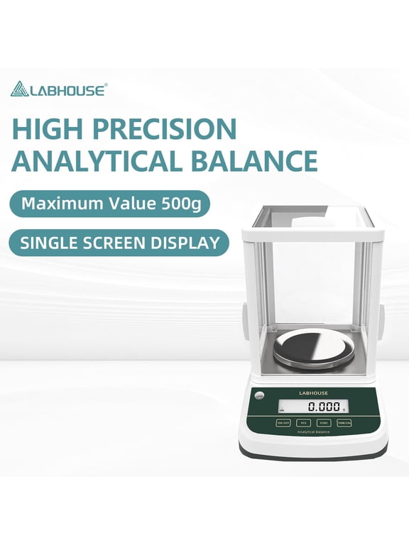 Digital Analytical Balance, 500g/0.001g High Precision 1mg Lab Scale, External Calibration for Lab, Chemical Plant, Jewelry Store