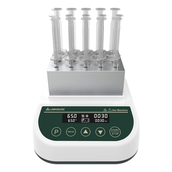 LABHOUSE Gel Heating Cooling Machine Professional PRP PPP Gel Maker, 1ml/2.5ml/5ml Block Dry Bath Incubator with Temperature Control & Timing Function