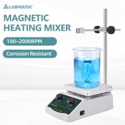 LABHOUSE Magnetic Stirrer Hot Plate 300 /572 , 2L Heated Mixer 2000RPM Lab Stirring, Non-Digital for Labs & Home Use