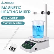 LABHOUSE Magnetic Stirrer Hot Plate 300 /572 , 2L Heated Mixer 2000RPM Lab Stirring with Support Stand, Non-Digital for Labs