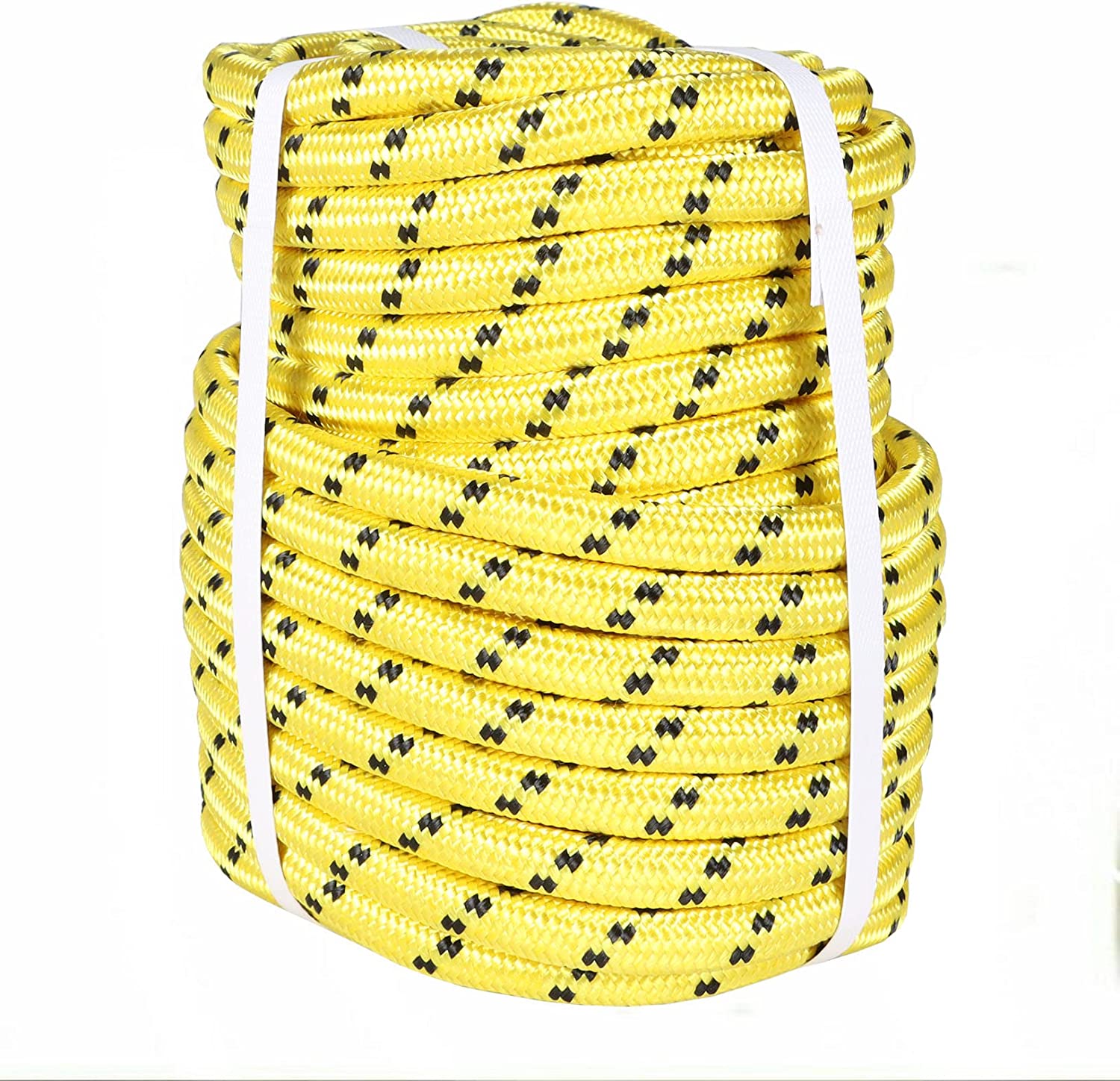1 Inch Rigging Rope LABLT 1/2 inch Double Braided Polyester Rope, 150ft Arborist Bull Rope ...