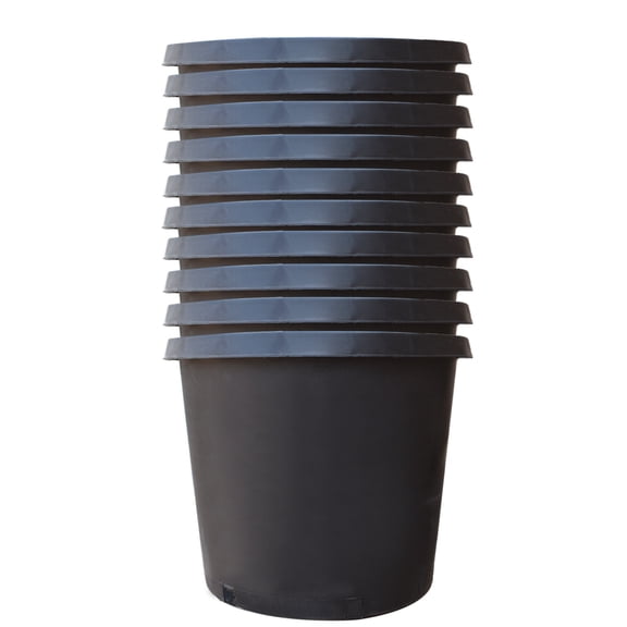 LABLT 10Pcs 15gal Premium Black Nursery Pot Plant Container Garden Planter Pots
