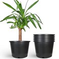 thumbnail image 1 of LABLT 10gal Heavy Duty Premium Black Plastic Nursery Plant Container Garden Pot 5Pcs, 1 of 6