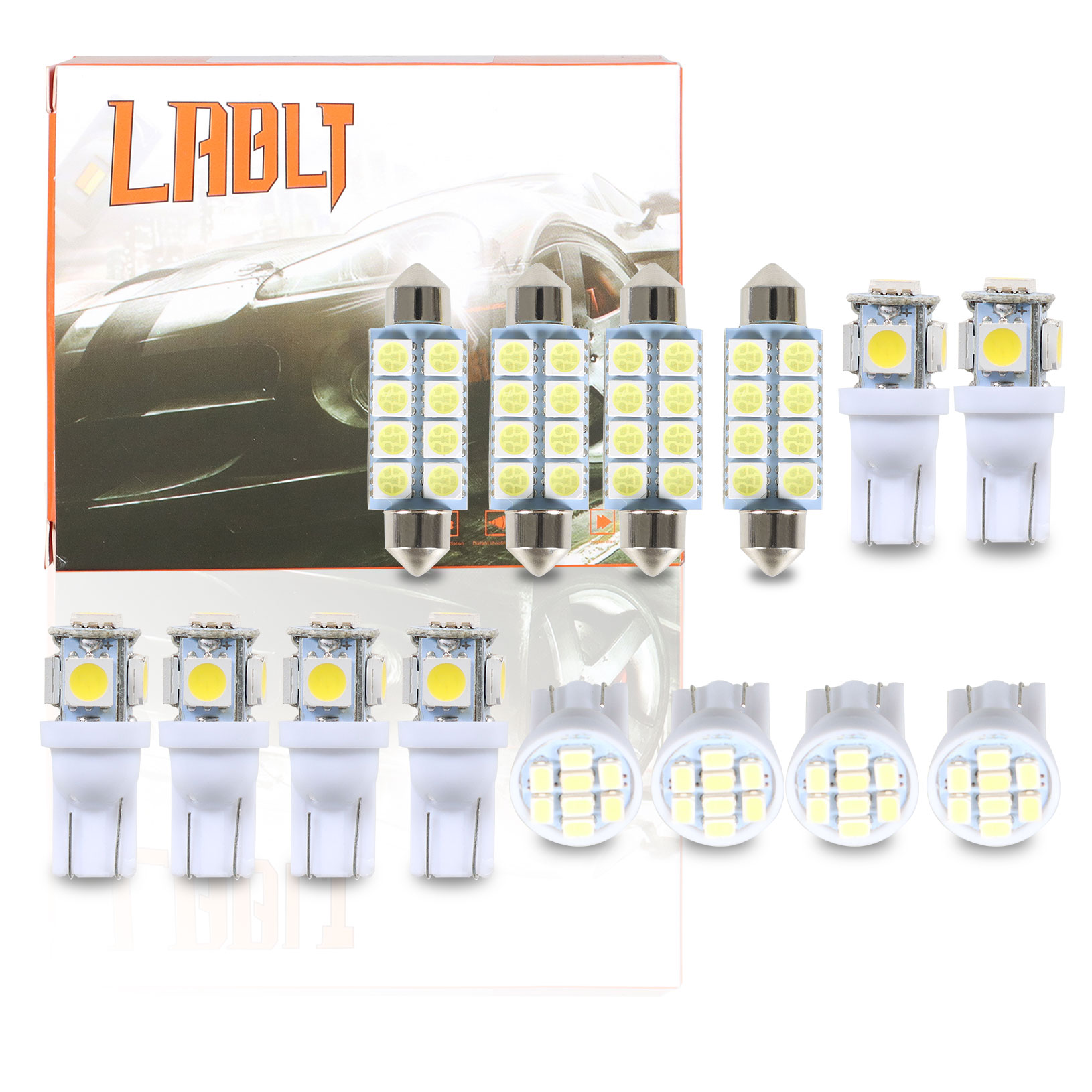 14-Piece Super White LED Interior Light Kit For Ford F250 F350 Super Duty (1999-2016)