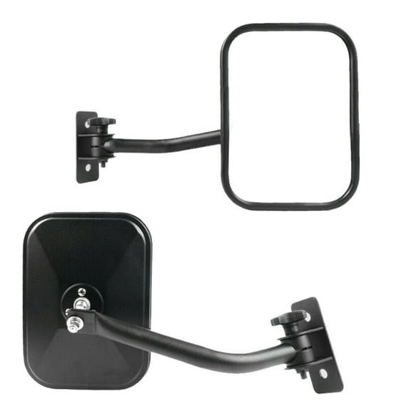 LABLT 2 Pack Quick Release Doorless Mirror for 1997-2018 Jeep Wrangler TJ JK LJ