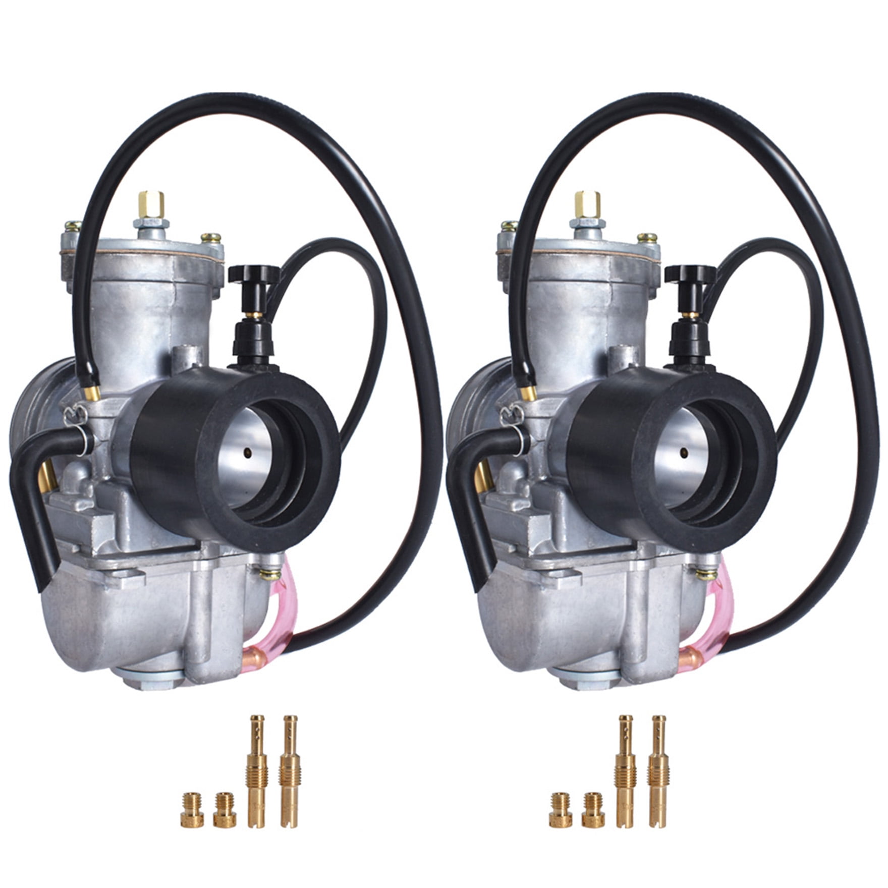 LABLT 2Pcs 34mm 34 Mil PWK Style Carburetor Carbs Assembly Kit for Yamaha Banshee