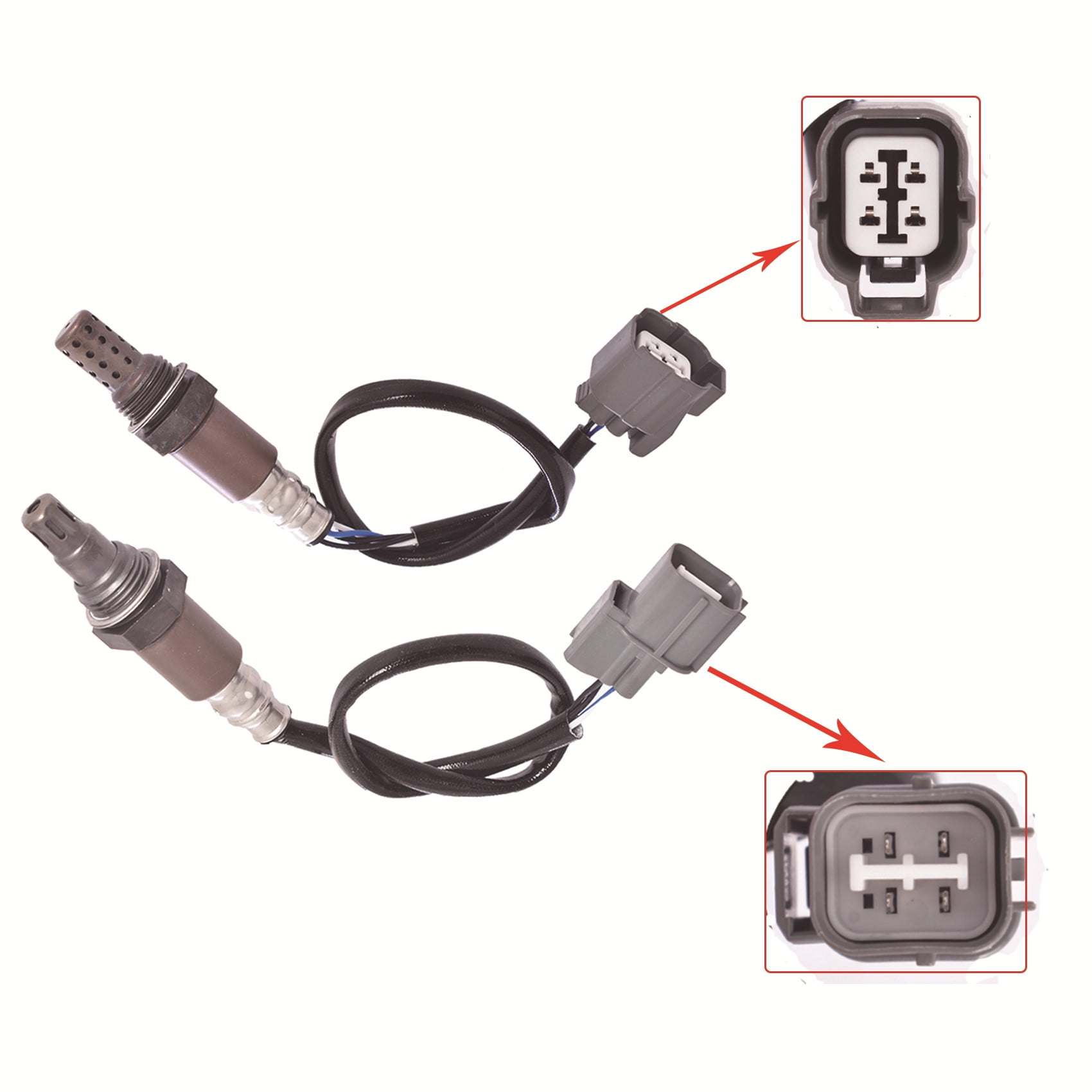 LABLT 2Pcs Upstream+Downstream Air Fuel Ratio Oxygen O2 Sensor Replacement for 2002-2011 Honda Element 2.4L 234-9005 234-4125