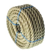 LABLT 3/4 x 50 Twisted 3 Strand Polypropylene Synthetic Rope Multipurpose Artificial Manila Rope