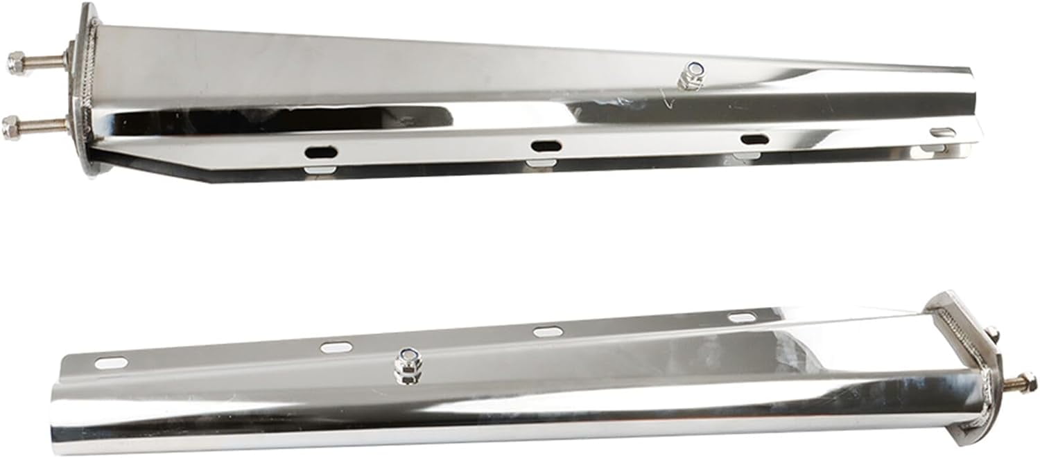 LABLT 30 Stainless Steel Straight Mud Flap Hanger 2 1/2 Bolt Tapered Replacement for Semi Truck