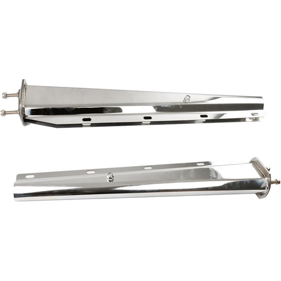 LABLT 30 Stainless Steel Straight Mud Flap Hanger 2 1/2 Bolt Tapered Replacement for Semi Truck