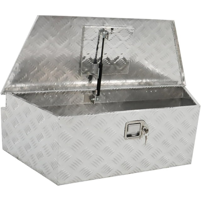 LABLT 39 Inch Aluminum Diamond Plate Toolbox for Pick Up Truck Bed Tool