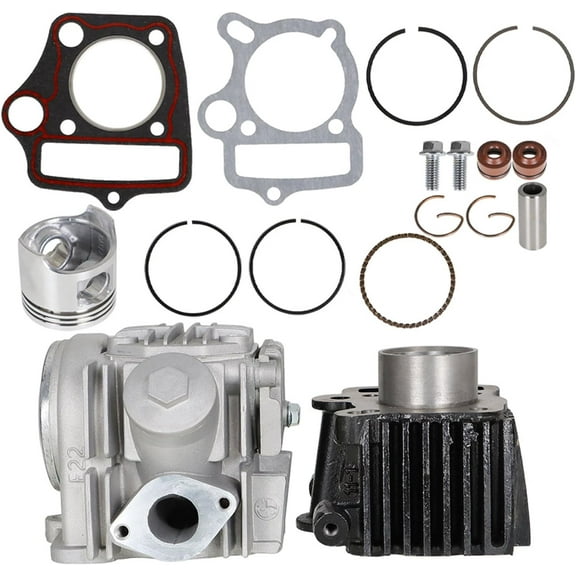 LABLT 39mm Bore Top End Rebuild Kit Cylinder Head Piston Replacement for Honda XR50 Z50R CRF50 50cc