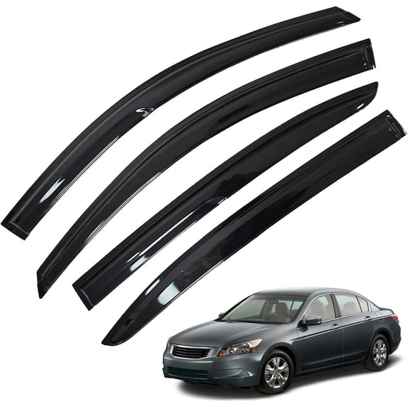 LABLT 4-Pack Window Visor Rain Guard Vent Shade Deflectors Replacement for 2008-2012 Accord Sedan 4-Door