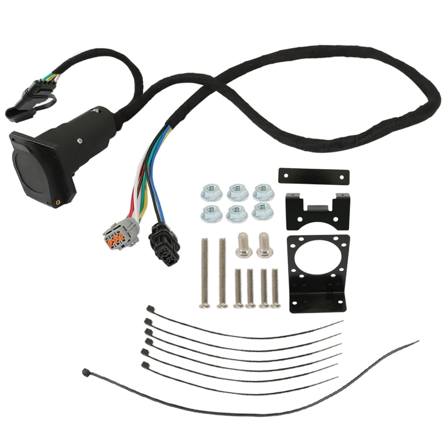 CURT 56205 Custom 4-Pin Trailer Wiring Harness For Select Nissan Sentra - Plug & Play, No Cutting Required