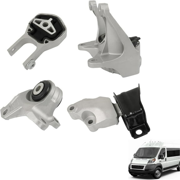 LABLT 4PCS Engine Mounts & Transmission Mount Replacement for Ram Promaster 1500, 2500, 3500 3.6L 2014-2021 68185879AA 68157407AA 68157408AB 68157409AA