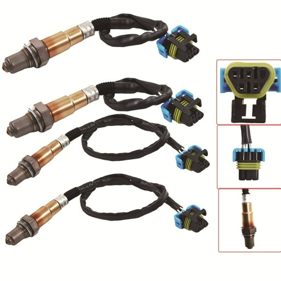 LABLT 4Pcs O2 Oxygen Sensor for 2011-2009 Chevrolet Traverse GMC Acadia Enclave V6-3.6L