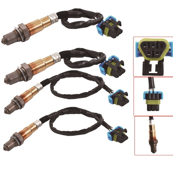 LABLT 4Pcs O2 Oxygen Sensor for 2011-2009 Chevrolet Traverse GMC Acadia Enclave V6-3.6L