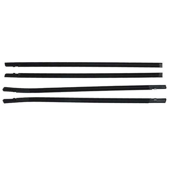 LABLT 4Pcs Window Weatherstrip Molding Trim Rubber For Honda Civic Sedan 2016-2019