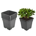 thumbnail image 1 of LABLT 5PCS Re-Usable Square Nursery Pot 10 Gallon Plastic Grow Pots Plant, 1 of 8