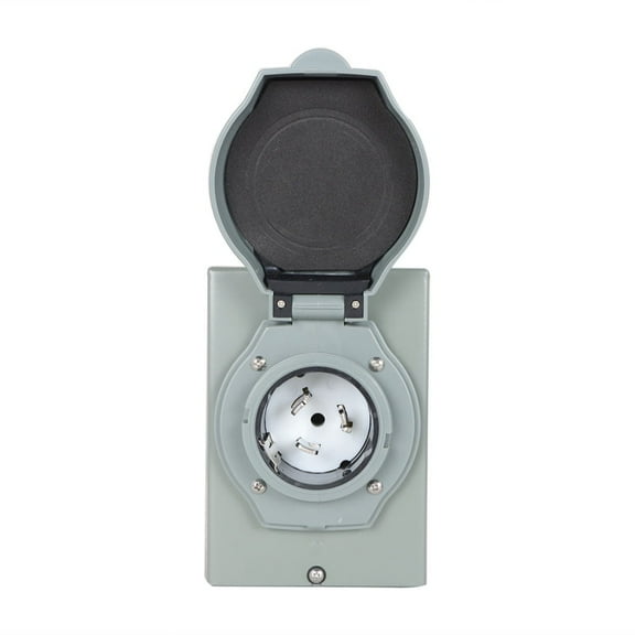 LABLT 50 Amp Generator Power Inlet Box, SS 2-50P PB50 Inlet Box, 125/250 Volt, 12500 Watts Generator Transfer Switch