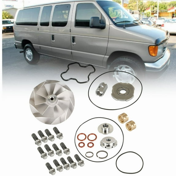 LABLT 7.3L Turbo Compressor Wheel & Upgraded GTP38 Rebuild Kit Replacement for 1994-2003 Excursion E-350 F-250 F-350