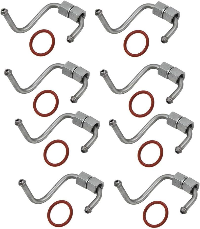 LABLT 8 X Diesel Fuel Injector Lines Injector Connecting Rods & O-Rings ...