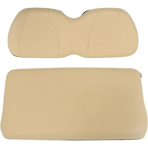 LABLT Beige Front Seat Cushion and Backrest Replacement for Club Car Precedent Golf Cart 2004-2011
