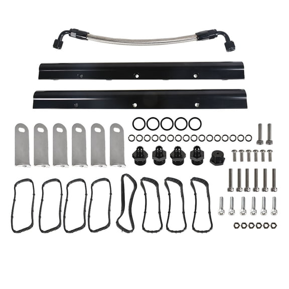 LABLT Billet Fuel Rail Kit For LS LS1 LS2 LS3 LS6 Aftermarket Intake Manifold Hardware