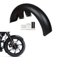 thumbnail image 2 of 21 Inch Unpainted Black Wrap Front Fender For Harley Touring Street Glide & Road Glide 1989-2013 – By TCMT 2 of 5