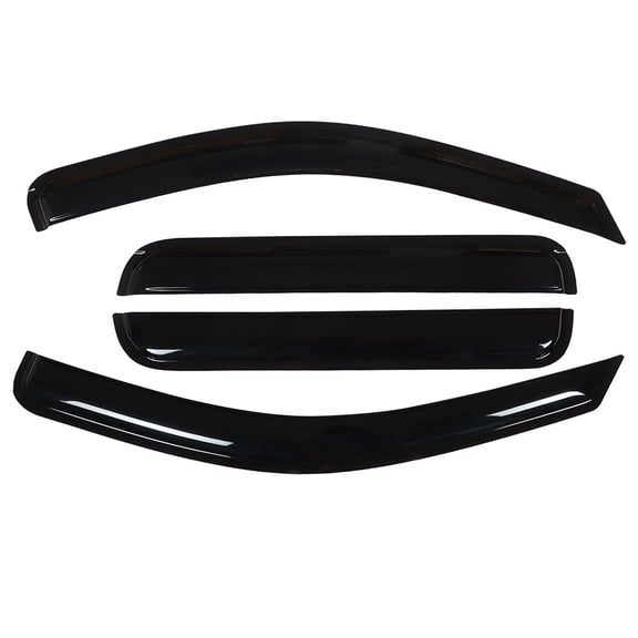 LABLT Black 4 Pieces Window Visors Shade Sun Rain Wind Guards Replacement for Grand Cherokee 2005 2006 2007 2008 2009 2010