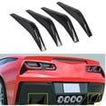 thumbnail image 1 of LABLT Black Rear Bumper Lower Air Diffuser Fin Body Kit for 2014-2019 Corvette C7, 1 of 6