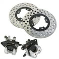 thumbnail image 1 of LABLT Brake Rotors and Front Brake Calipers Replacement for 2007-2014 Yamaha Grizzly 350 400 450 YFM, 1 of 6