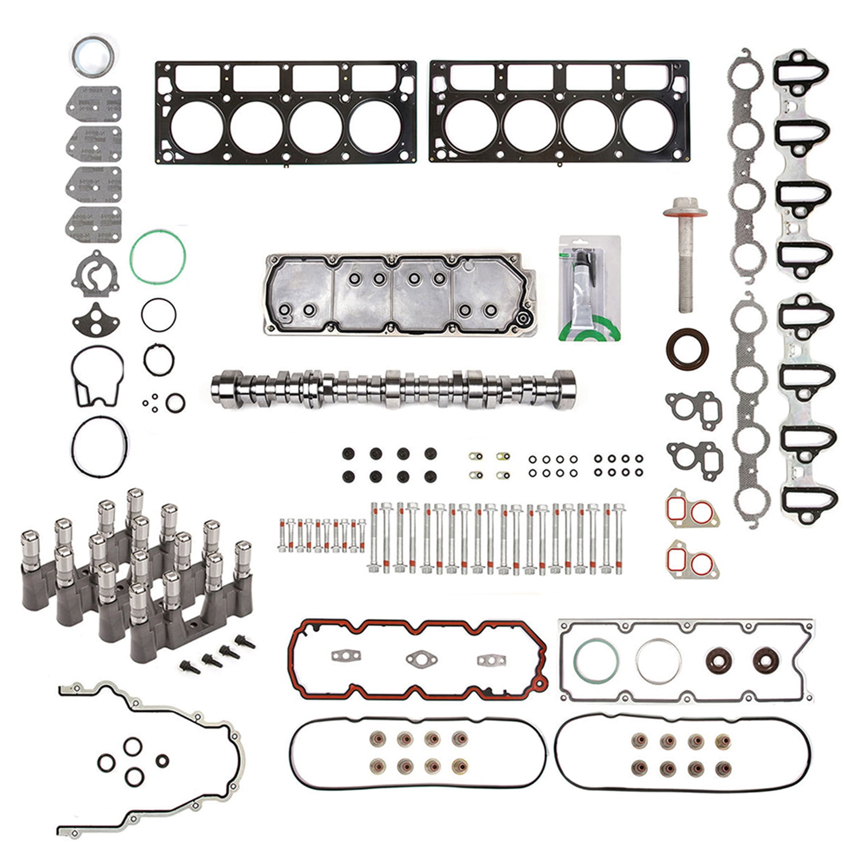 LABLT Cam Gaskets Bolts Lifters + More Disable Kit Replacement for 2007
