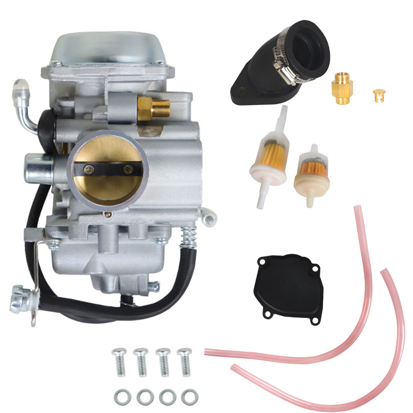 Carburetor Intake Manifold Boot For Suzuki Quadrunner 250 LT-F4WD/W (1997-1998) - Includes Gasket